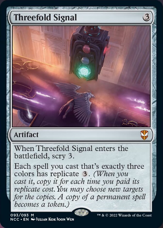 Threefold Signal [Streets of New Capenna Commander] 