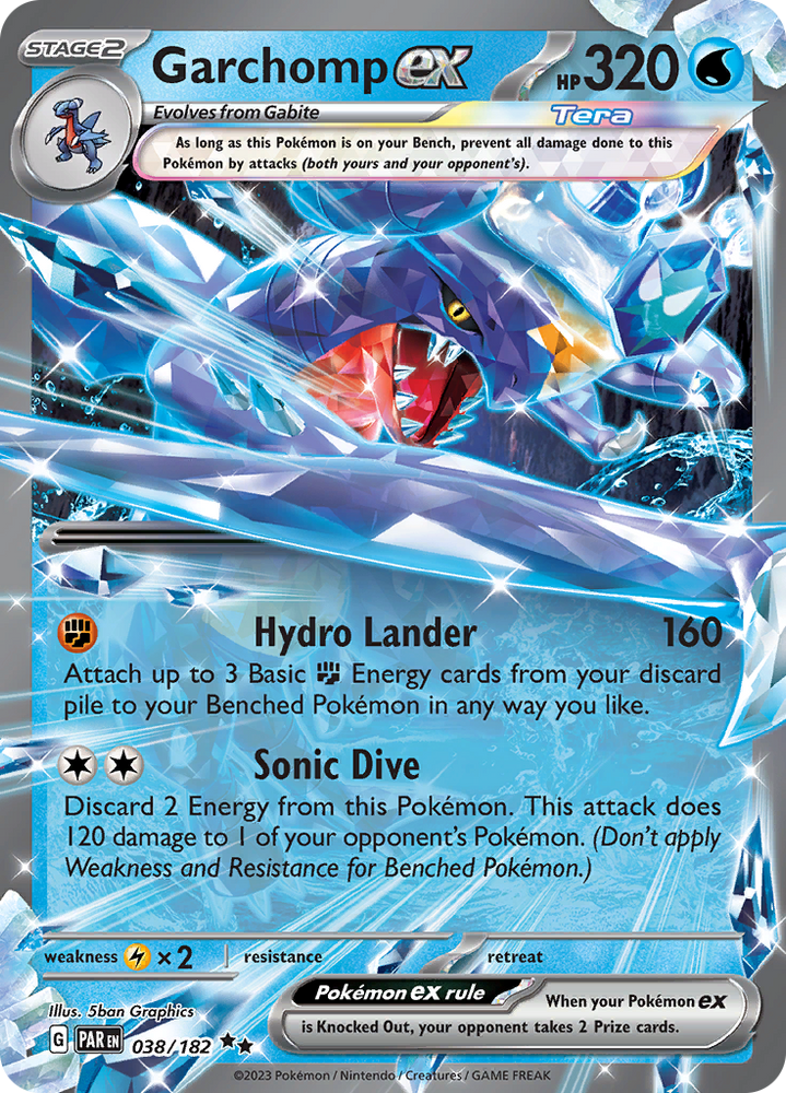 Garchomp ex (038/182) [Scarlet &amp; Violet: Paradox Rift] 