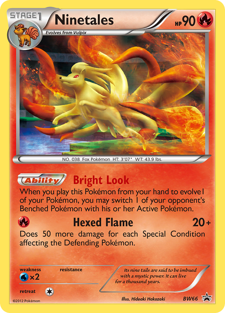 Ninetales (BW66) [Black &amp; White: Black Star Promos] 