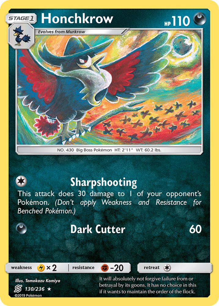 Honchkrow (130/236) [Sun &amp; Moon: Unified Minds] 