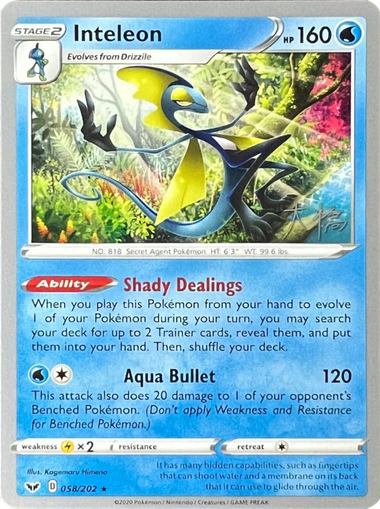 Inteleon (058/202) (Ice Rider Palkia - Rikuto Ohashi) [World Championships 2022] 