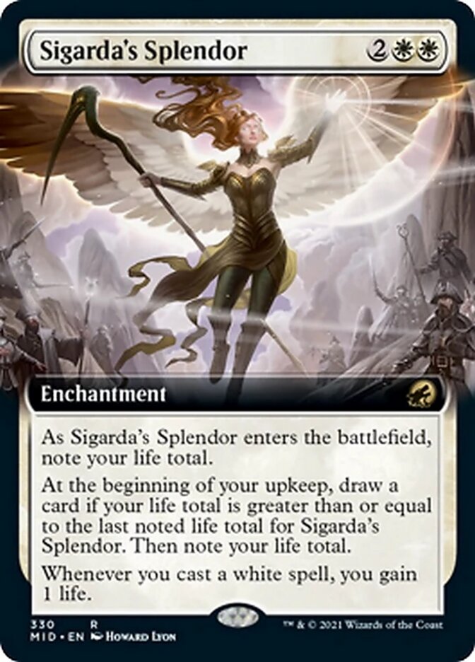 Sigarda's Splendor (Extended Art) [Innistrad: Midnight Hunt] 