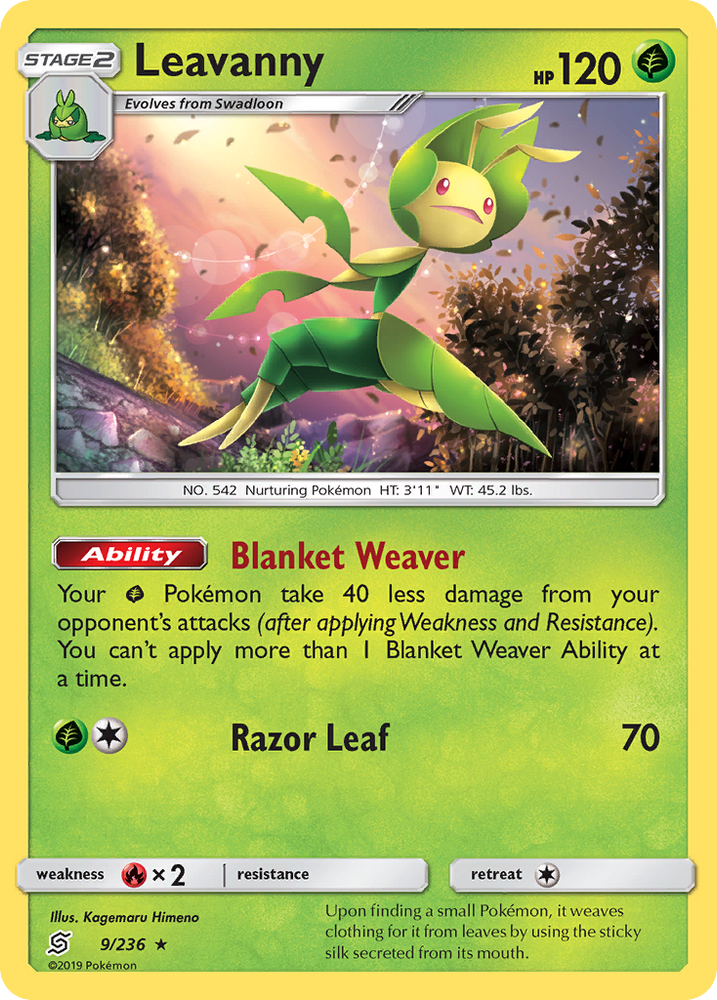 Leavanny (9/236) [Sun &amp; Moon: Unified Minds] 