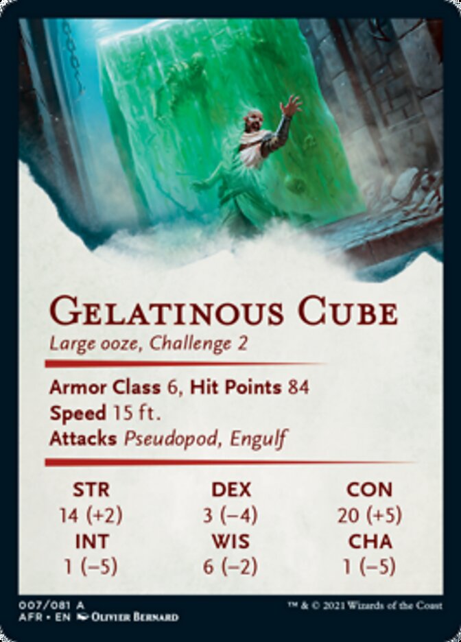 Gelatinous Cube Art Card [Dungeons &amp; Dragons: Adventures in the Forgotten Realms Art Series] 