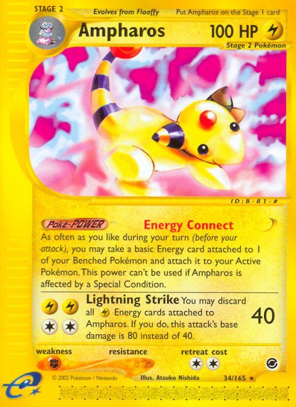 Ampharos (34/165) [Expedition: Base Set] 