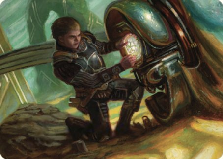 Urza, Powerstone Prodigy Art Card [The Brothers' War Art Series] 