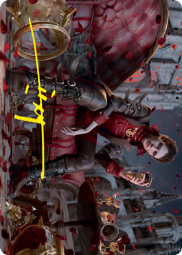 Anje, Maid of Dishonor Art Card (Gold-Stamped Signature) [Innistrad: Crimson Vow Art Series] 