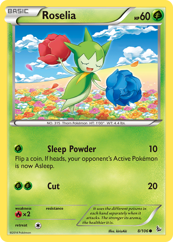 Roselia (8/106) [XY: Flashfire] 