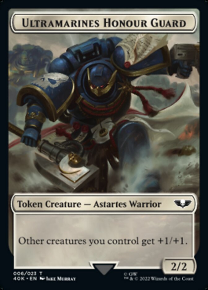 Soldier (003) // Ultramarines Honor Guard Double-Sided Token [Warhammer 40,000 Tokens] 