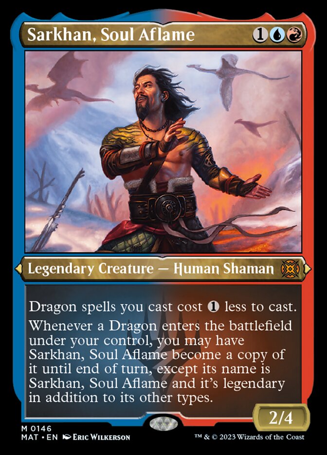 Sarkhan, Soul Aflame (Foil Etched) [March of the Machine: The Aftermath] 