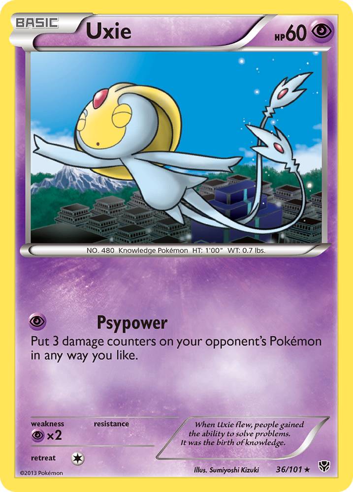 Uxie (36/101) [Black &amp; White: Plasma Blast] 