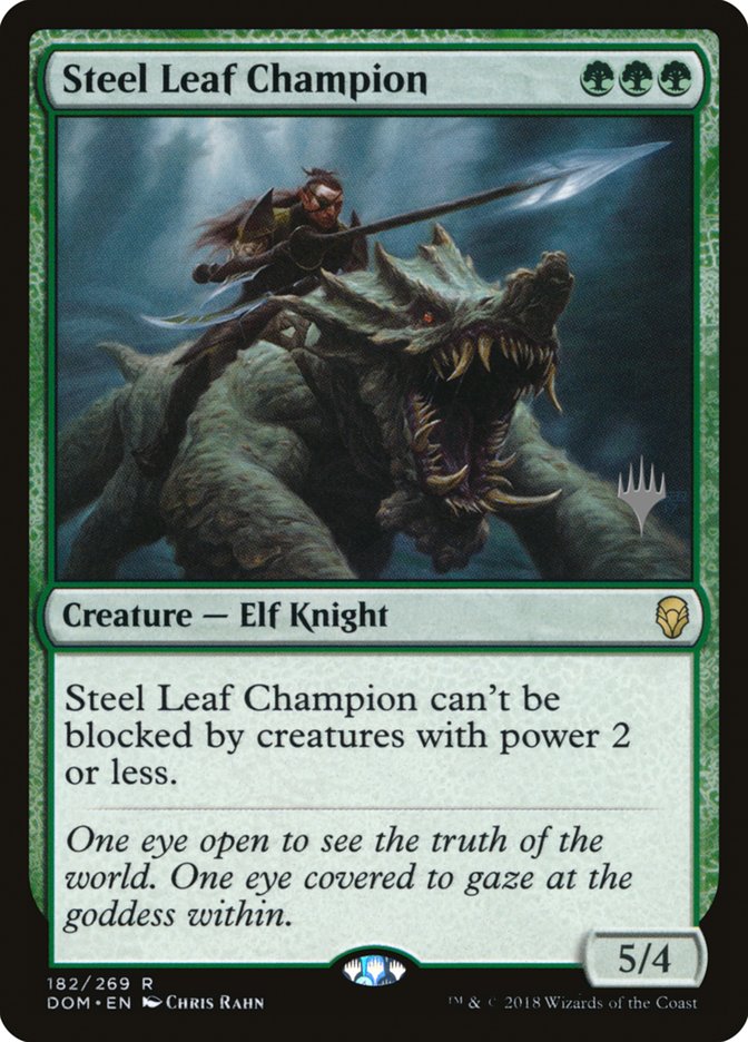 Steel Leaf Champion (Promo Pack) [Dominaria Promos] 