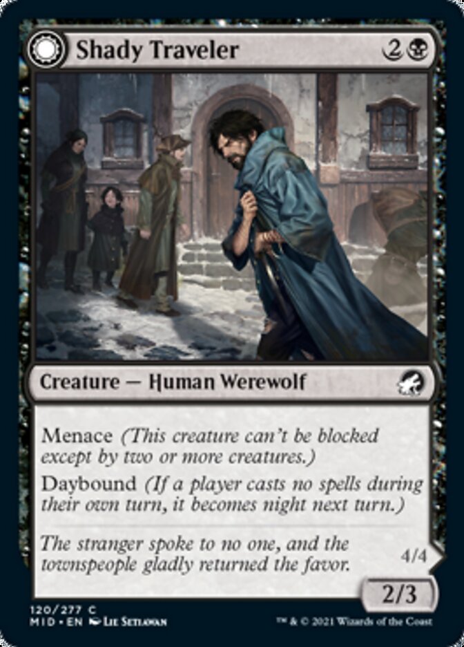 Shady Traveler // Stalking Predator [Innistrad: Midnight Hunt] 