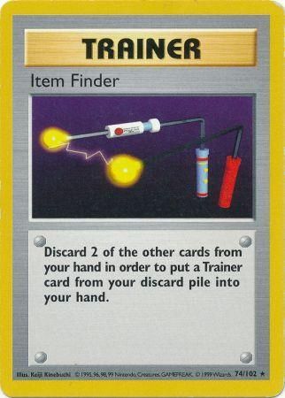 Item Finder (74/102) [Base Set Shadowless Unlimited] 