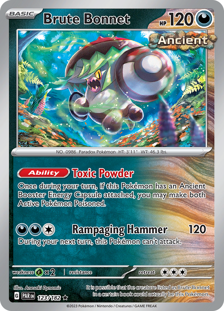 Brute Bonnet (123/182) [Scarlet &amp; Violet: Paradox Rift] 