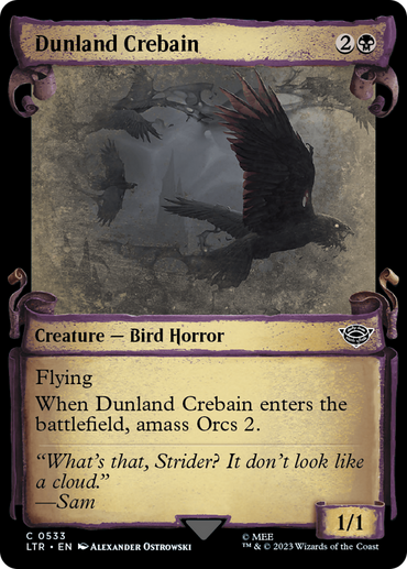 Dunland Crebain [The Lord of the Rings: Tales of Middle-Earth Showcase Scrolls] 