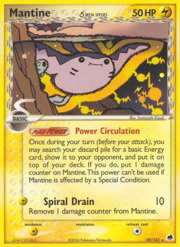 Mantina (20/101) (Delta Species) [EX: Dragon Frontiers] 