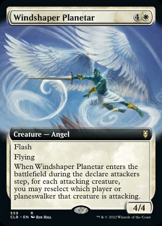 Windshaper Planetar (Extended Art) [Commander Legends: Battle for Baldur's Gate] 