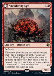 Smoldering Egg // Ashmouth Dragon [Innistrad: Midnight Hunt] 