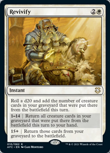 Revivify [Dungeons &amp; Dragons: Adventures in the Forgotten Realms Commander] 