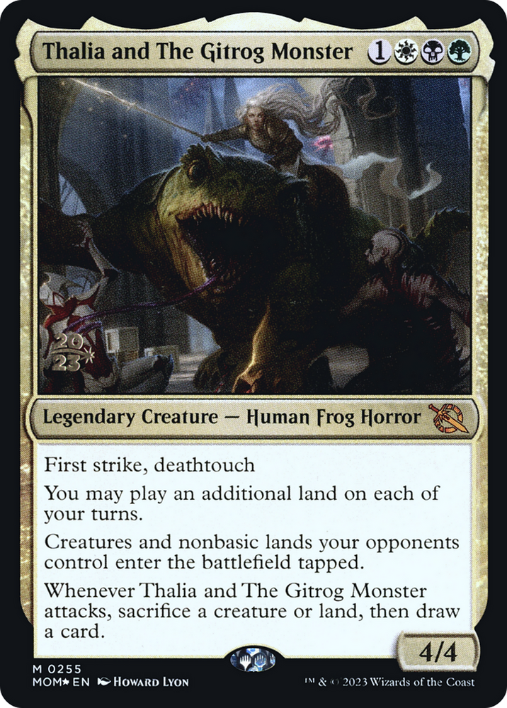 Thalia and The Gitrog Monster [March of the Machine Prerelease Promos] 