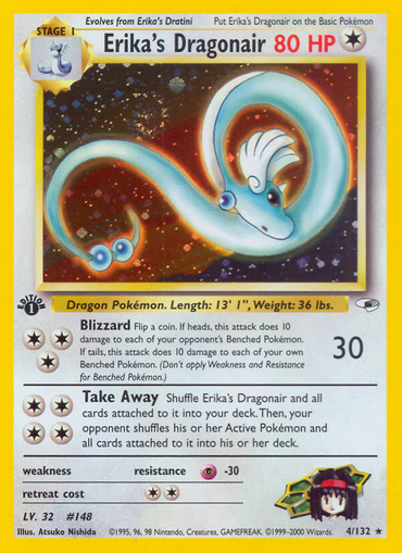 Erika's Dragonair (4/132) [Gym Heroes 1st Edition] 
