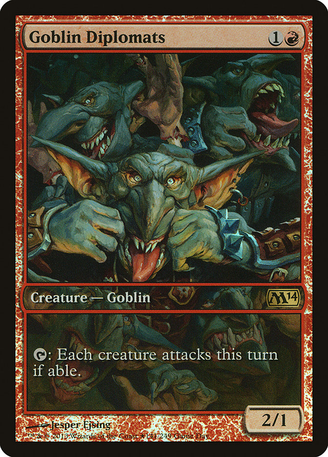 Goblin Diplomats (Game Day) [Magic 2014 Promos] 