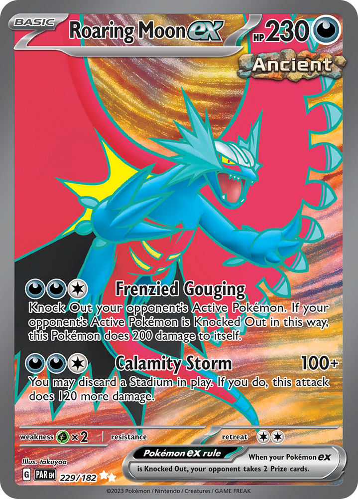Roaring Moon ex (229/182) [Scarlet &amp; Violet: Paradox Rift] 
