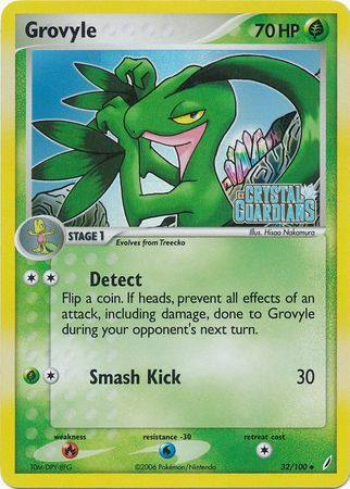 Grovyle (32/100) (Stamped) [EX: Crystal Guardians] 