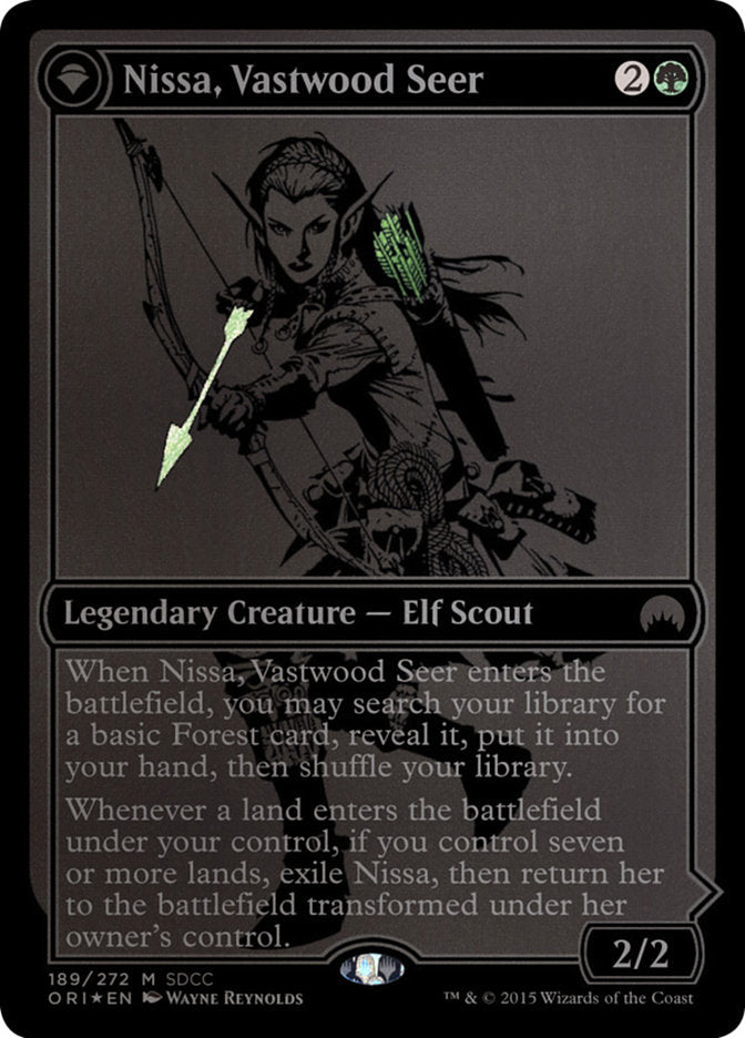 Nissa, Vastwood Seer // Nissa, Sage Animist [San Diego Comic-Con 2015] 