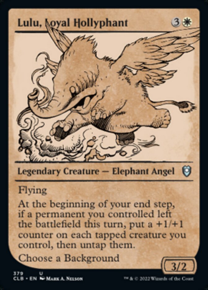 Lulu, Loyal Hollyphant (Showcase) [Commander Legends: Battle for Baldur's Gate] 