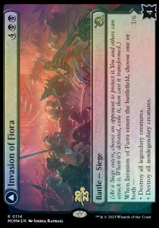 Invasion of Fiora // Marchesa, Resolute Monarch [March of the Machine Prerelease Promos] 