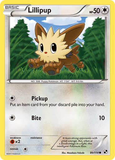 Lillipup (80/114) [Black &amp; White: Base Set] 