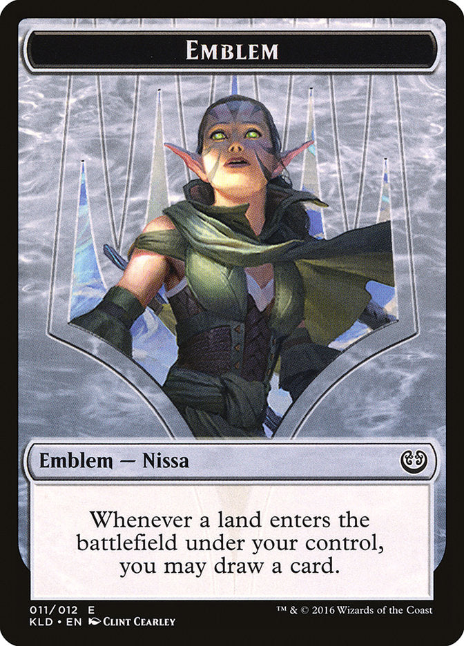 Nissa, Vital Force Emblem [Kaladesh Tokens] 