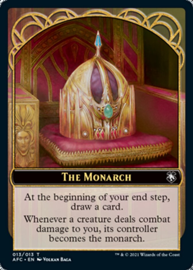 Dragon Spirit // The Monarch Double-Sided Token [Dungeons &amp; Dragons: Adventures in the Forgotten Realms Commander Tokens] 