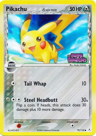 Pikachu (79/110) (Delta Species) (Stamped) [EX: Holon Phantoms] 