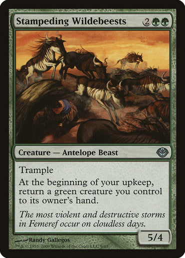 Stampeding Wildebeests [Duel Decks: Garruk vs. Liliana] 