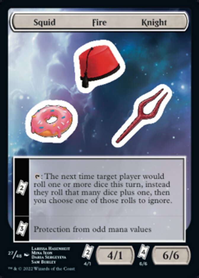 Squid Fire Knight [Unfinity Stickers] 