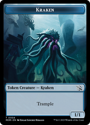 Treasure (21) // Kraken Double-Sided Token [March of the Machine Tokens] 
