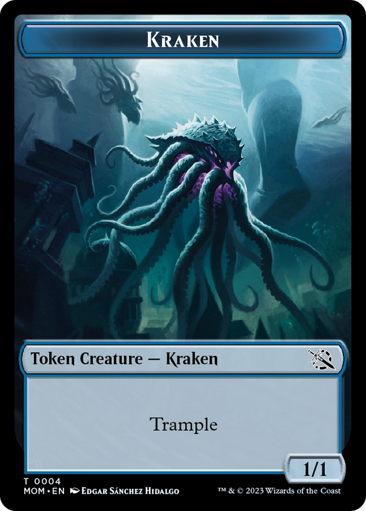 Treasure (20) // Kraken Double-Sided Token [March of the Machine Tokens] 