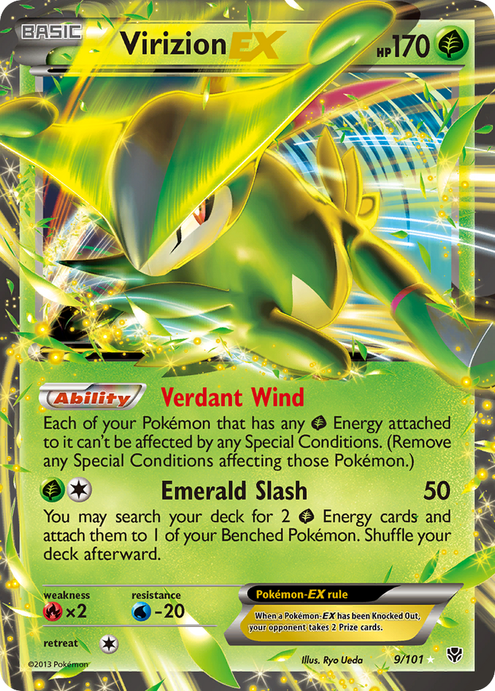 Virizion EX (9/101) [Black &amp; White: Plasma Blast] 