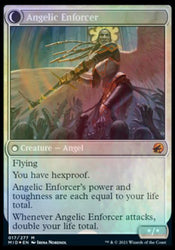 Enduring Angel // Angelic Enforcer [Innistrad: Midnight Hunt Prerelease Promos] 