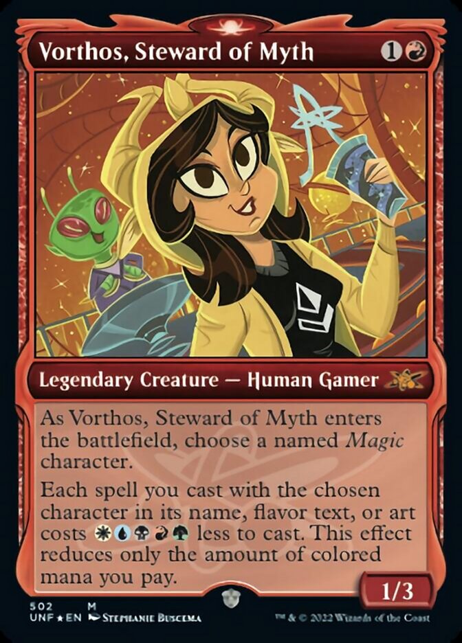 Vorthos, Steward of Myth (Showcase) (Galaxy Foil) [Unfinity] 