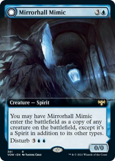 Mirrorhall Mimic // Ghastly Mimicry (Extended Art) [Innistrad: Crimson Vow] 