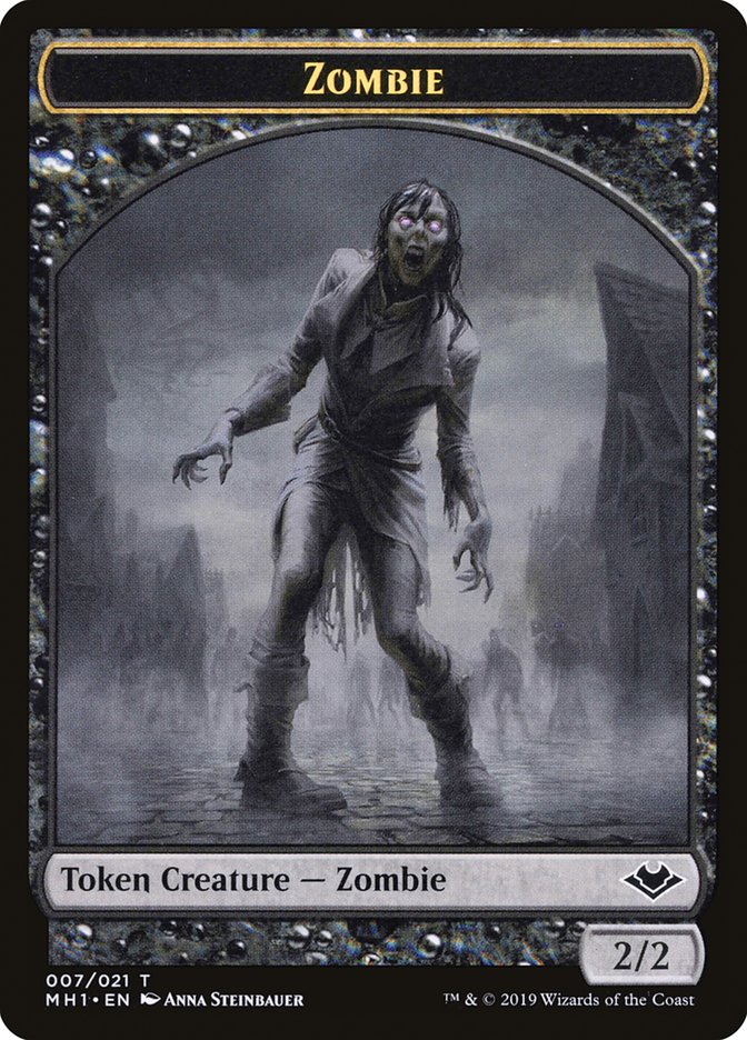 Zombie (007) // Myr (019) Double-Sided Token [Modern Horizons Tokens] 