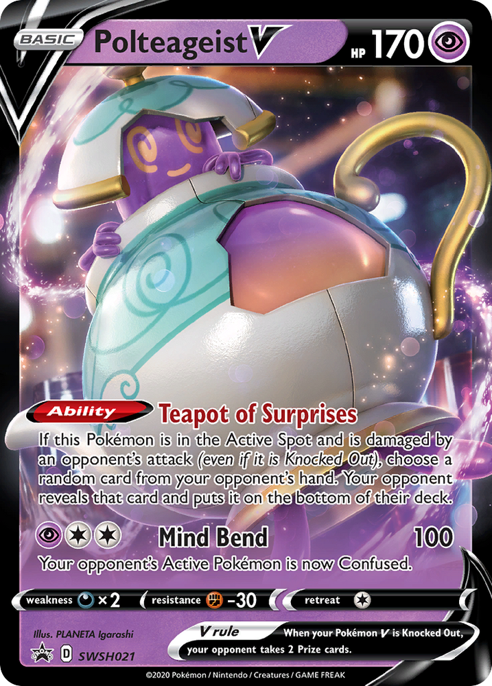 Polteageist V (SWSH021) (Jumbo Card) [Sword &amp; Shield: Black Star Promos] 