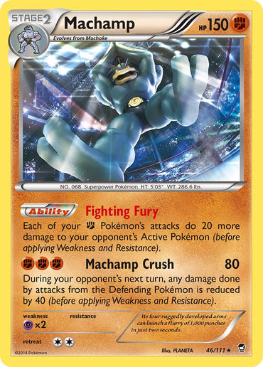 Machamp (46/111) (Cosmos Holo) (Blister Exclusive) [XY: Furious Fists] 