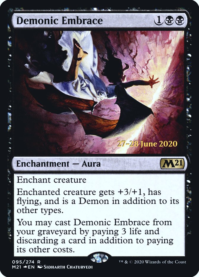 Demonic Embrace [Core Set 2021 Prerelease Promos] 