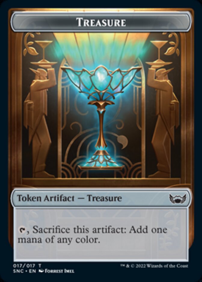 Treasure (017) // Spirit Double-Sided Token [Streets of New Capenna Tokens] 