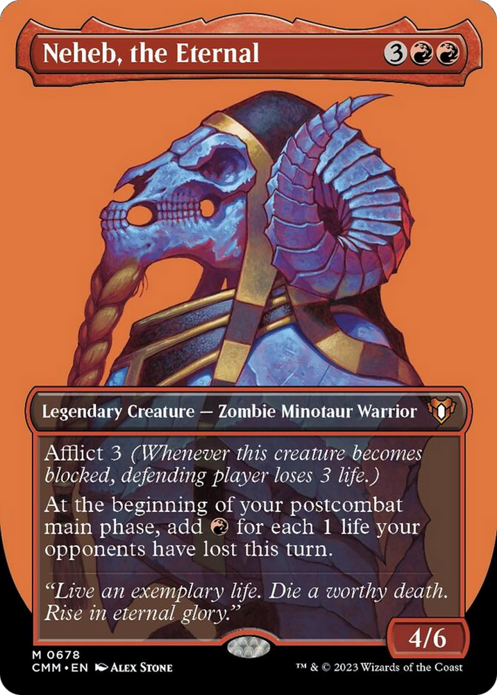 Neheb, the Eternal (Borderless Profile) [Commander Masters] 